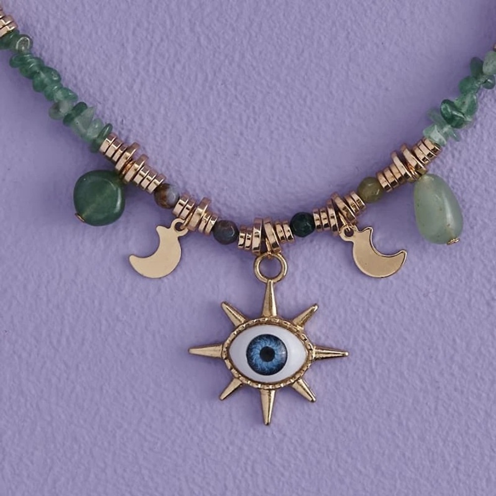 Celestial Eye Charm Necklace